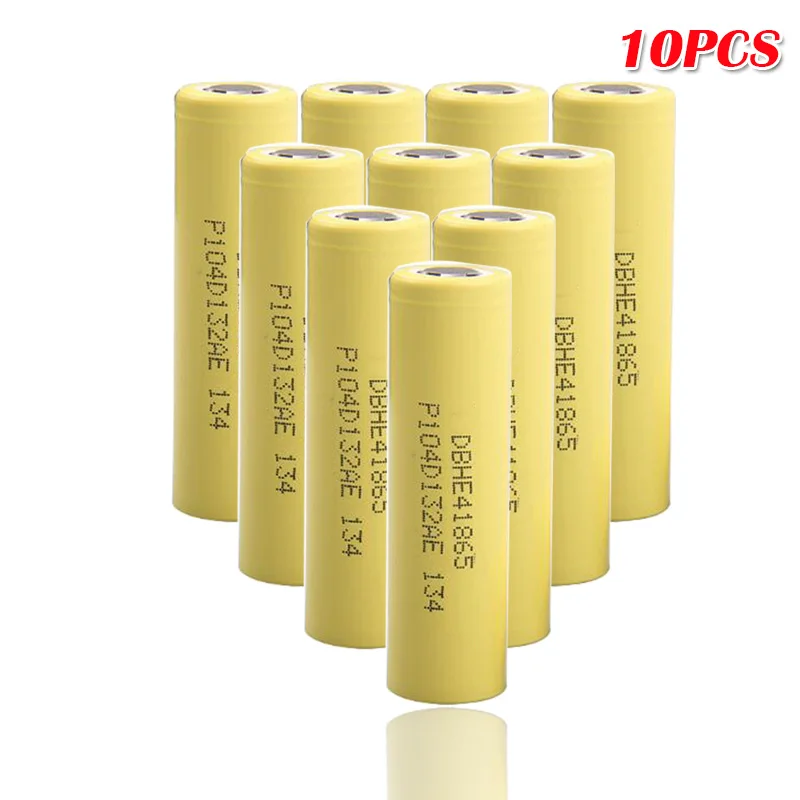 10pcs HE4 3,7 в 2500 мАч перезаряжаемая литий-ионная батарея 18650 HE4 20A разрядка Макс 35A для LG HE4 для сигарет электроинструменты flashligh - Цвет: 10pcs