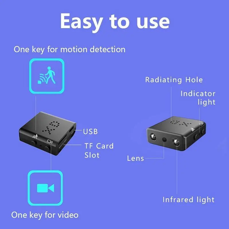 HD 1080P мини-камера XD IR-CUT инфракрасного ночного видения DV камера обнаружения движения видеокамера DVR видеорегистратор pk sq11 sq13 sq23