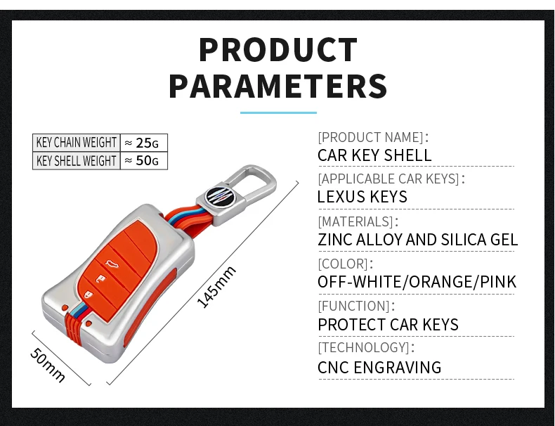 In lega di zinco auto Remote Key Case Cover Holder Shell Fob per Lexus NX ES UX US RC LX GX IS GS RX 200 250h 350h LS 450h 260h 300h 7 In lega di zinco auto Remote Key Case Cover Holder Shell Fob per Lexus NX ES UX US RC LX GX IS GS RX 200 250h 350h LS 450h 260h 300h - Hb564598018d04ba69c3964d0f30dba5c8