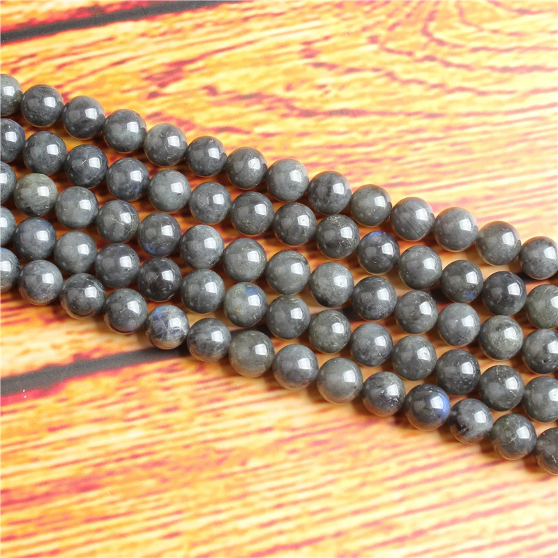 

Glitter Stonea Natural Stone Bead Round Loose Spaced Beads 15 Inch Strand 4/6/8 / 10mm For Jewelry Making DIY Bracelet Necklace