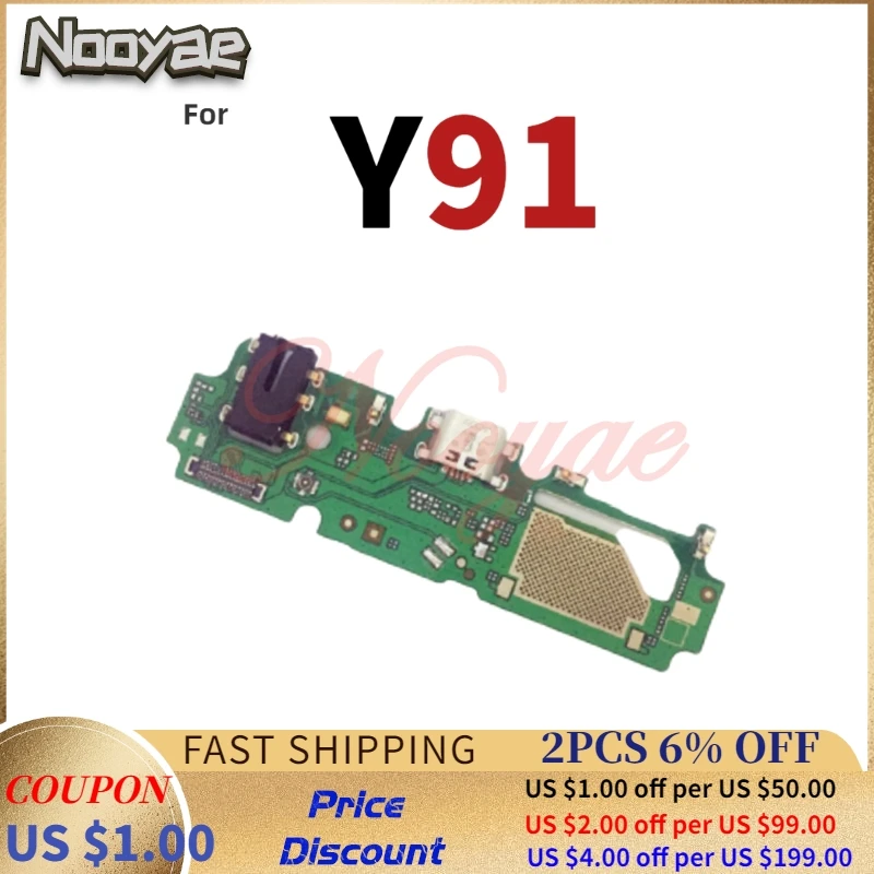 

For Vivo Y91 USB Dock Charger Charging Port Plug Flex Cable Board Microphone MIC + Tracking