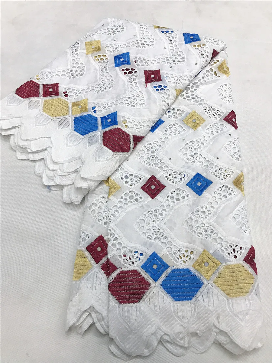 Африканская сухая кружевная ткань, высокое качество, хлопок, кружево, горячая Распродажа, швейцарская вуаль, кружевная ткань из Дубая, африканская ткань, 5 ярдов