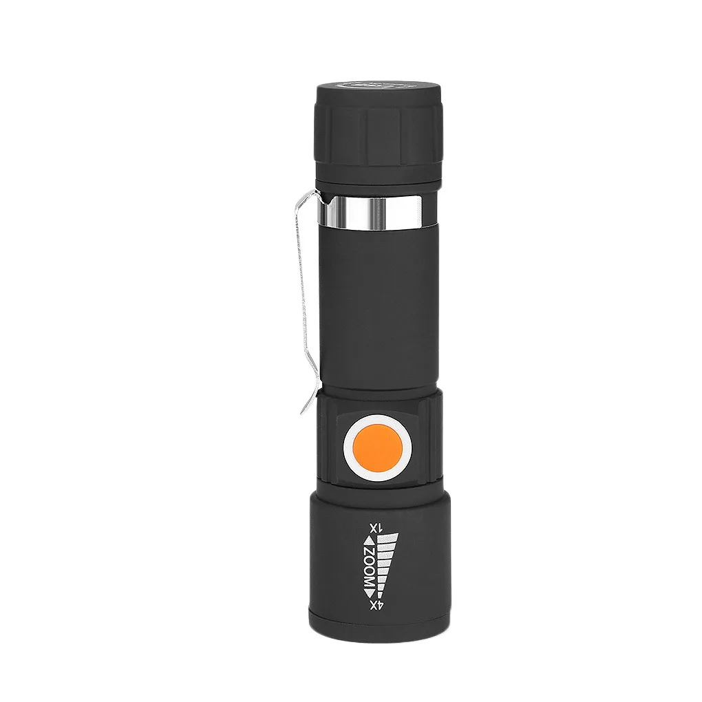 

FangNymph Mini USB LED Flashlight Rechargeable 3 Modes Zoomable Torch Outdoor Camping Hiking Flashlight