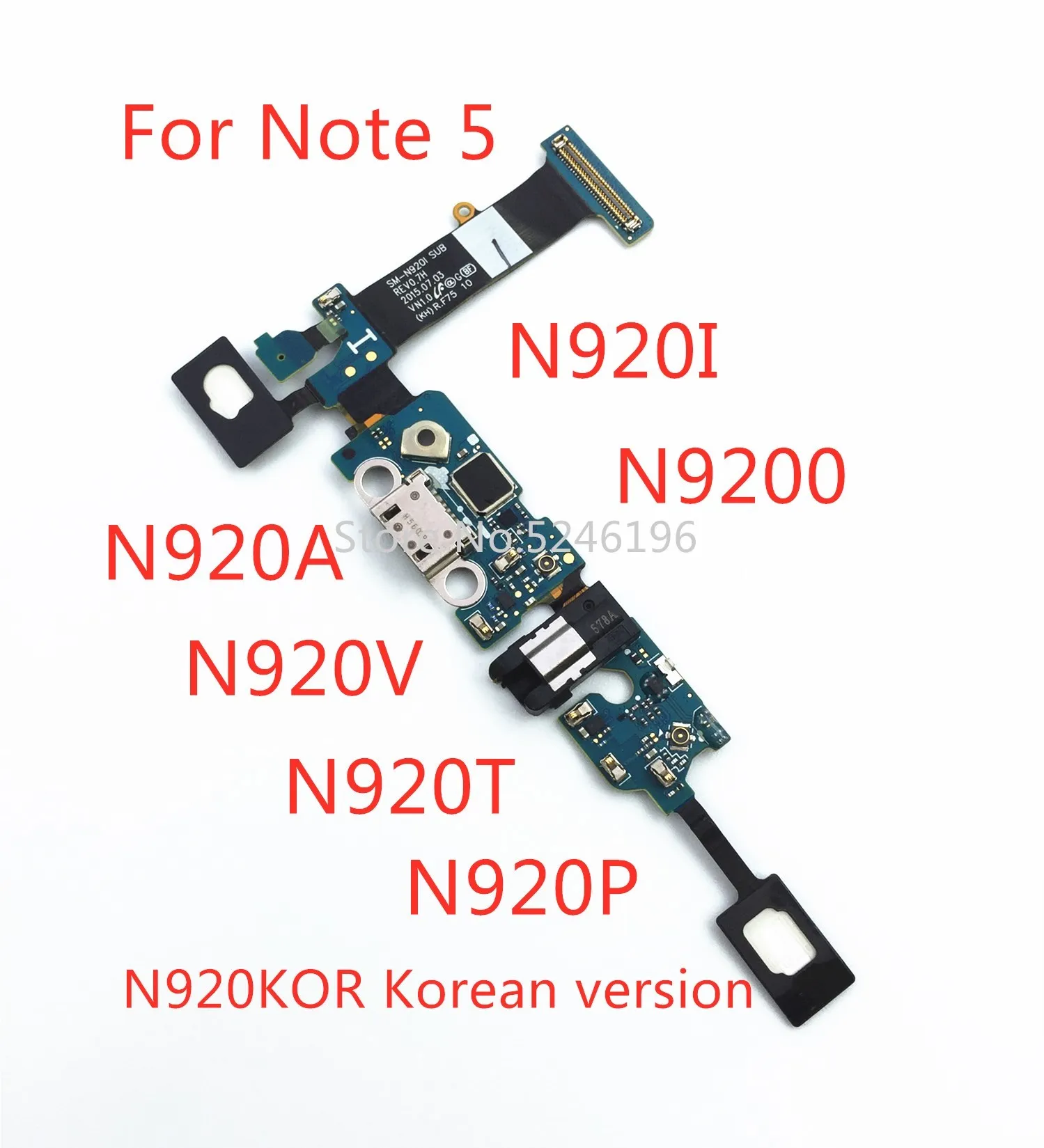Для Samsung Galaxy Note 5 Note5 N920C N920I N920G N920K/S/L N920A/V/T/P N9200 USB разъем зарядного устройства