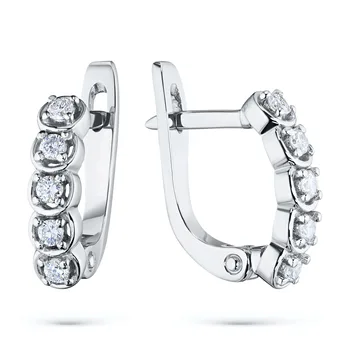 

Earrings made of white gold with diamond e0901sg05161000