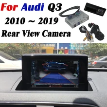 Для Audi Q3 2010 2011 20112 2013 спереди и сзади Камера экран обновления ночное резервного копирования декодер для камеры