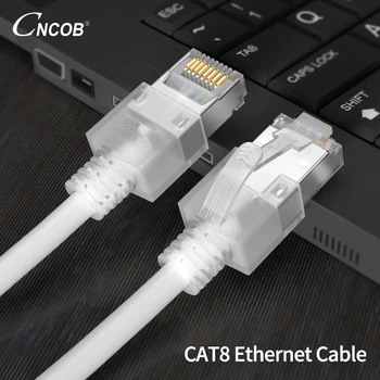 

Cat8 fine wire network cable cat8 gigabit 8-core oxygen-free copper home computer router network cable 1, 2, 3 and 5 meters