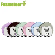 Fosmeteor 1pcs Food Grade Silicone Hedgehog Teether Baby Teething Chewing Hedgehog Shower Gift Toys BPA Free Baby Teether Toy