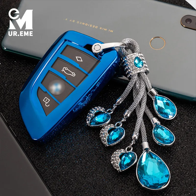 

Car Key Case Cover for BMW G30 G30 X1 F48 X2 F39 X4 G02 X5 F15 G05 X6 F16 G11 G12 Series 5 7 Interior Accessories