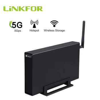 

LiNKFOR 1 Bay NAS station Private cloud Network attached storage usb 3.0 to sata 6TB with wifi hdd enclosure case 3.5''