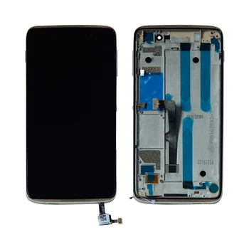 

For Alcatel Idol 4 6055P 6055U 6055B 6055 Touch Screen Digitizer LCD Display Assembly With Frame Black Free Shipping