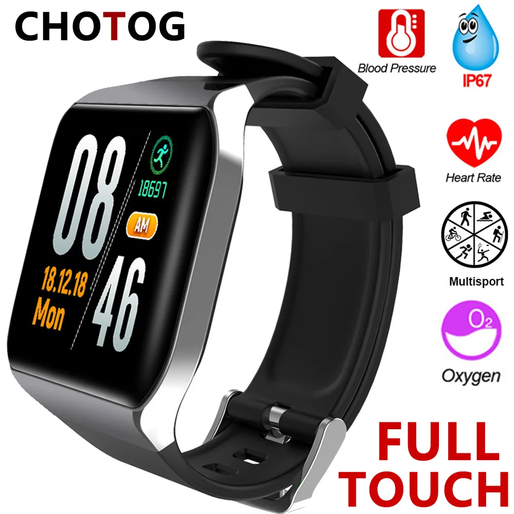

Smart Watch Men Full Touch Screen Electronic Watch Ip67 Waterproof Oxygen Blood Pressure Heart Rate Monitor Smartwatch Women