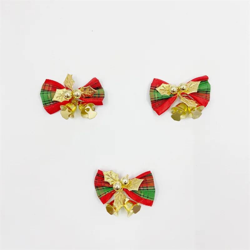 Lot De 4 Nœuds De Noël Rouges - Grand 34 X 27 Cm - Grand Nœud Cadeau