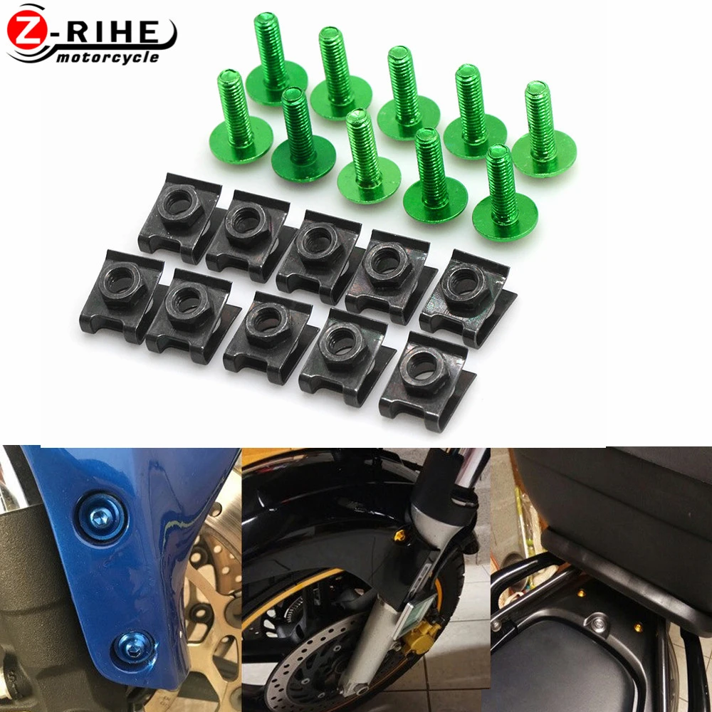 Gold, 1 Motorcycle Kits Complete Bolt Fairings Bolt Kits screw Clips For Yamaha Honda Suzuki Bmw Kawasaki Ktm Ducati MT07 MT09 Z1000 CBR1000RR CBR600RR