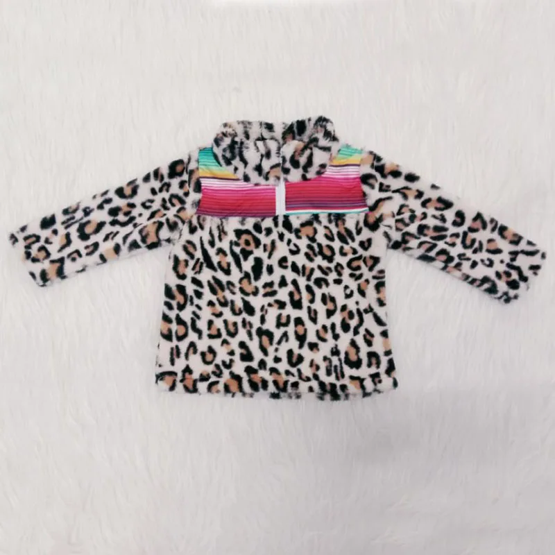 leopard Милое пальто для маленьких девочек; теплое леопардовое пальто с искусственным мехом; детская одежда; Детские пальто; флисовые куртки; топы; одежда для маленьких девочек - Цвет: leopard