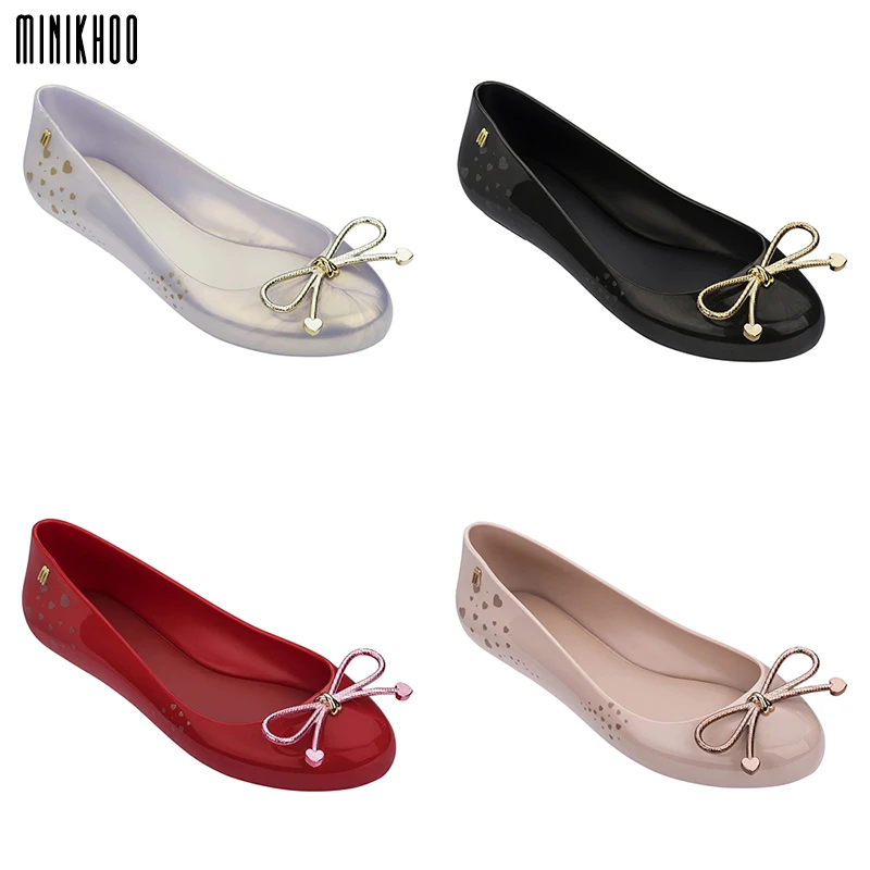 

Melissa 4 Colors SWEET LOVE Women Jelly Shoes Sandals 2020 New Women Jelly Sandals Melissa Female Hollow Flat Shoes Summer Shoes