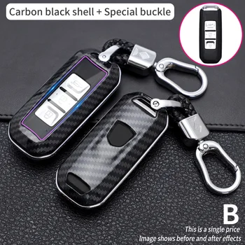 Carbon Fiber Car Smart Key Cover Case For Baojun 510 560 360 730 630 610 310 E100 310W 530 Protect Shell Fob Accessories - Carbon Fiber Car Smart Key Cover Case For Baojun 510 560 360 730 630 610