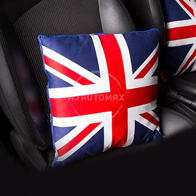 KJAUTOMAX для Mini Cooper All Car холщовая Подушка Холст Юнион Джек серый Джек Checker