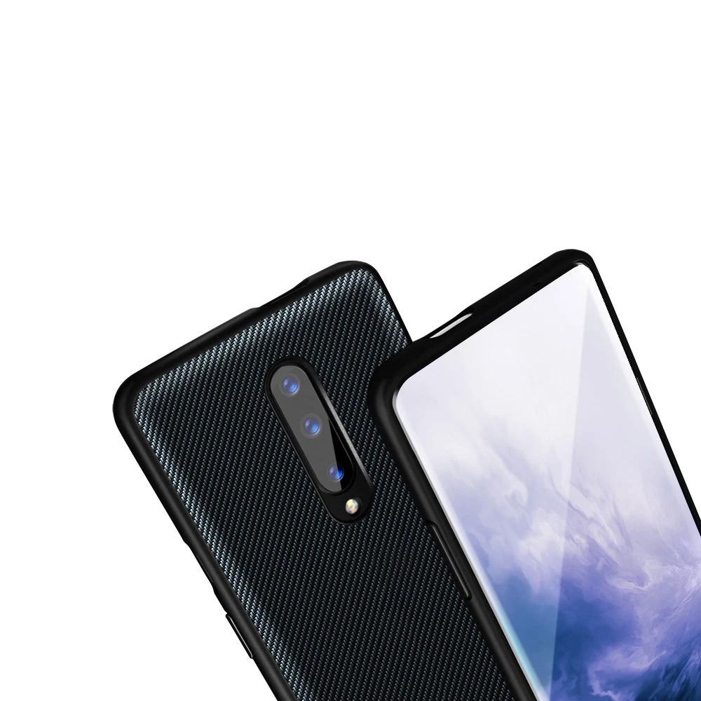 Для OnePlus 7 Pro Чехол-бампер задняя крышка песчаник углеродное волокно для Oneplus 7 7T Pro 6T 6 5T 5 полный защитный противоударный чехол