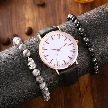 

Fashion Vintage Quartz Watches Fashion Bracelet Wristband Wrist Beaded Watch Simple Gift Retro Design Wristwatch Reloj Mujer