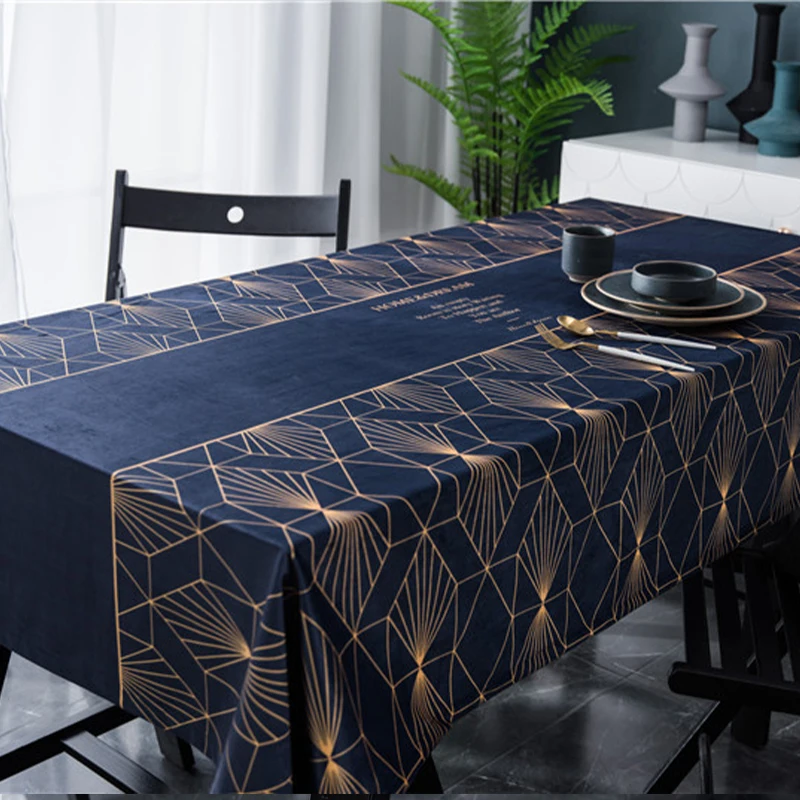 Table Cloth Dining Table Cover manteles para mesa rectangulares en tela Rectangular tablecloth geometric line Tablecloths