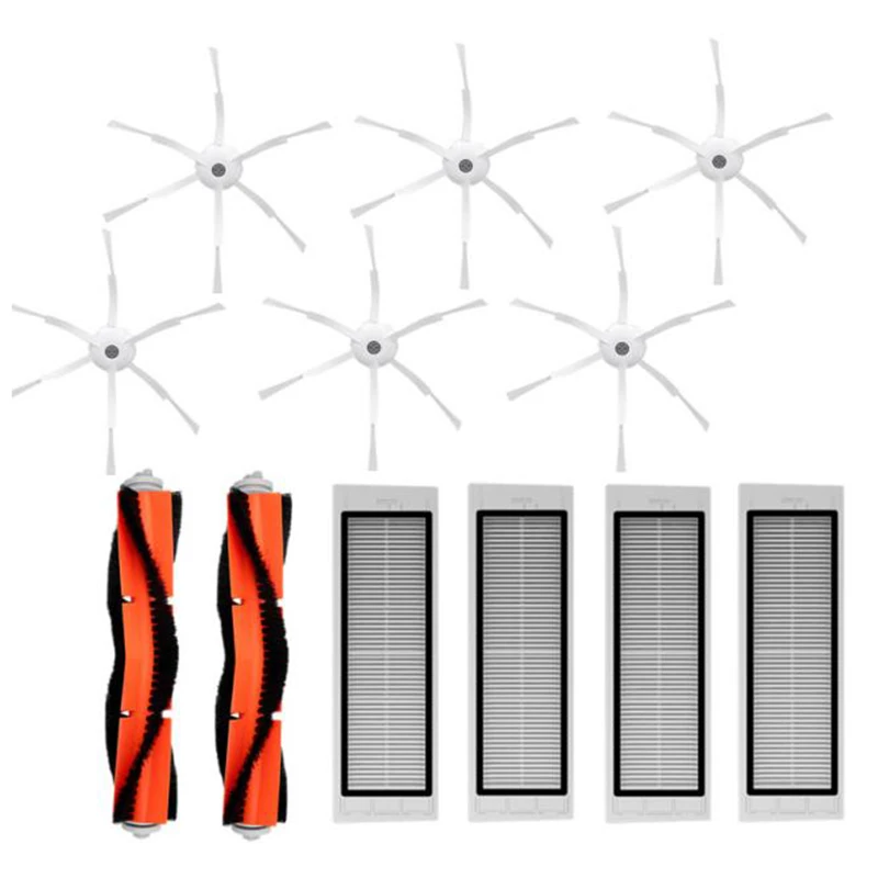 

for Roborock Accessories Pack of 6Pcs Side Brush 4Pcs Hepa Filter 2Pcs Main Brush Suitable for Vacuum Cleaner Roborock S50
