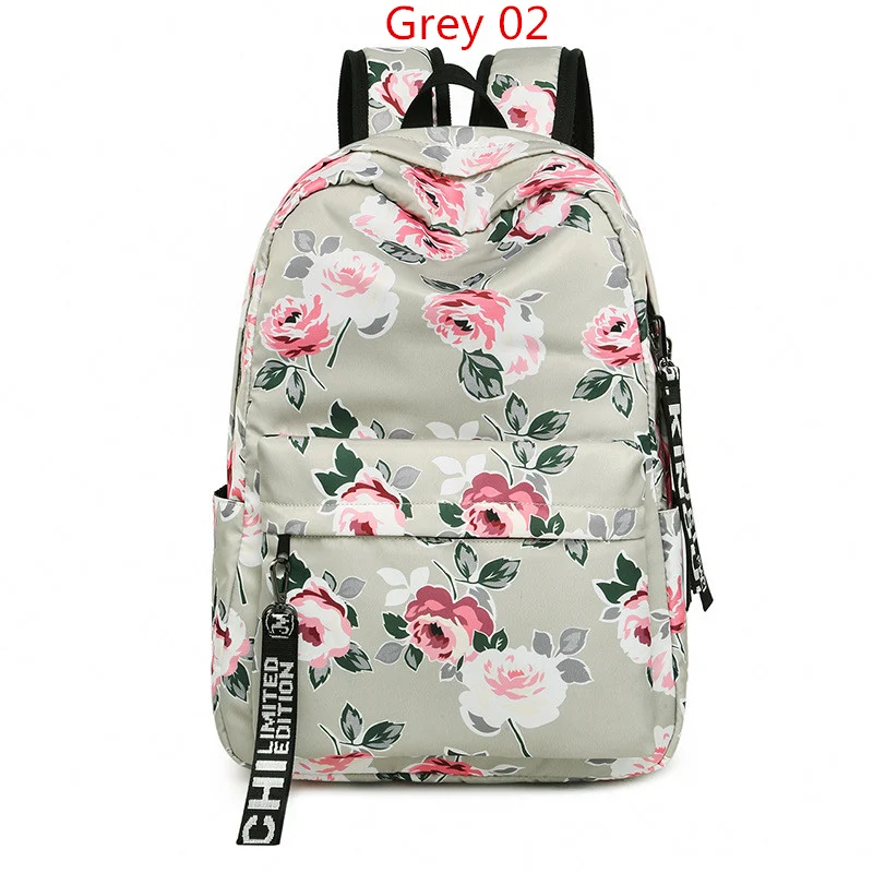 best Stylish Backpacks Women Flower Printing Laptop Backpacks School Bags for Teenager Girls Rucksack Travel Backpack Women Mochila Feminina Sac a Dos stylish eco friendly backpacks Stylish Backpacks