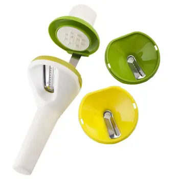 

Sand Funnel Multi-function Three-in-one Grater Kitchen Three-use Wire Cutter Spiral Cutting Rotary Cutting Filament