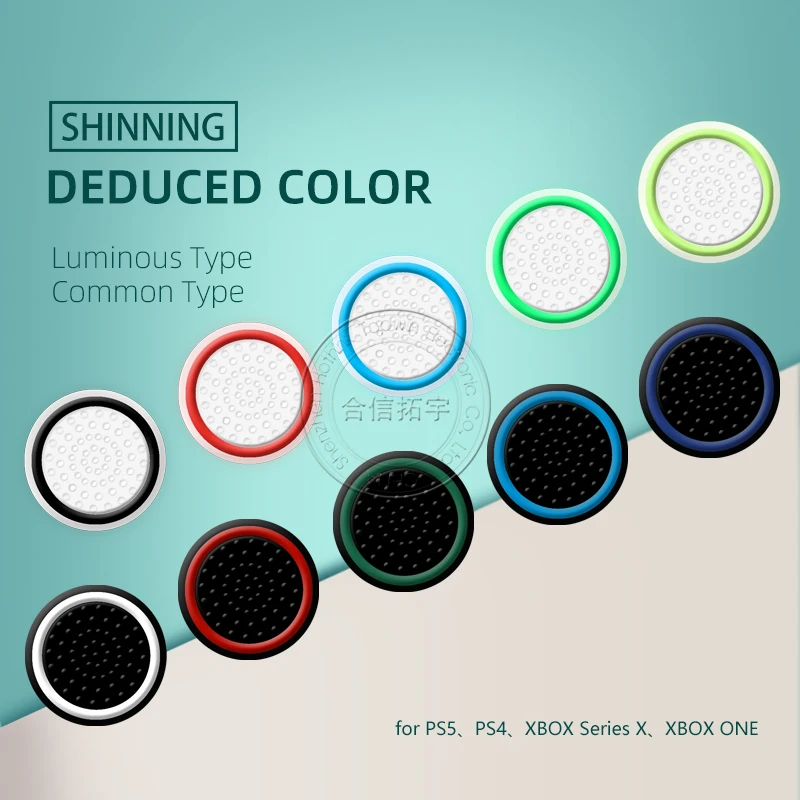 Hothink 10Pcs Tappi Joystick Luminosi Per Controller Ps5 Ps4 Pulsanti Impugnatura Pollice Nottilucenti Per Playstation 5 4