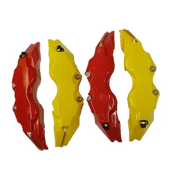 

Car Truck 3D Disc Brake Caliper Covers Yellow Red Brake Caliper Cover Front & Rear Set Universal Auto Decoration Accessories