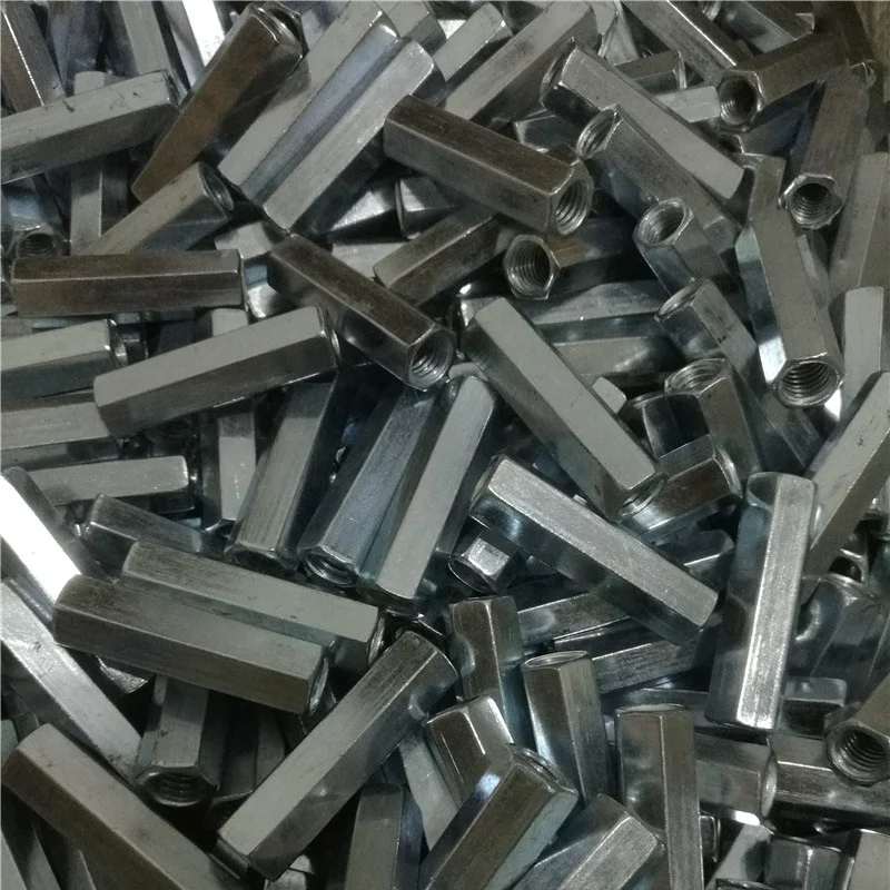 2-5PCS steel with zinc M3 M4 M5 M6 M8 M10 M12 Rod Coupling Hex Nut/Galvanized Long Nut / Connection Thread | Обустройство дома