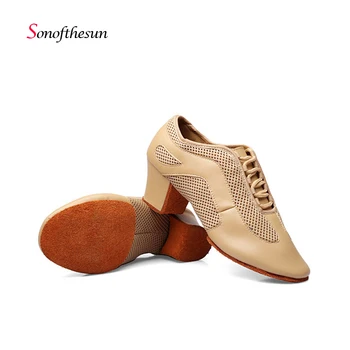 

Women Dance Shoes Jazz Ballet Latin Dance Shoes Ladies Fitness Trainers Women Soft Breathable Dance Shoes Sneakers 5 CM Heel