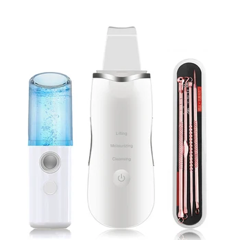 

Ultrasonic Skin Scrubber Blackhead Remover Acne clean Facial Massager Face scrubber peeling ultrassonico pore Cleaner Machine
