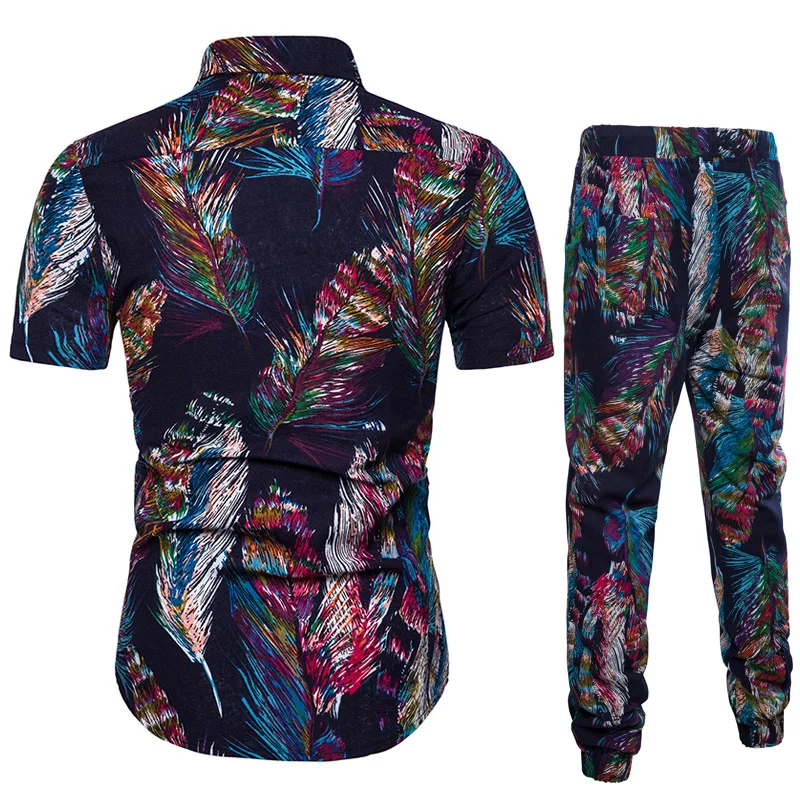 

2019 New Style Spring And Autumn New Products Fashion MEN'S Short Sleeve Shirt Printed Shirt