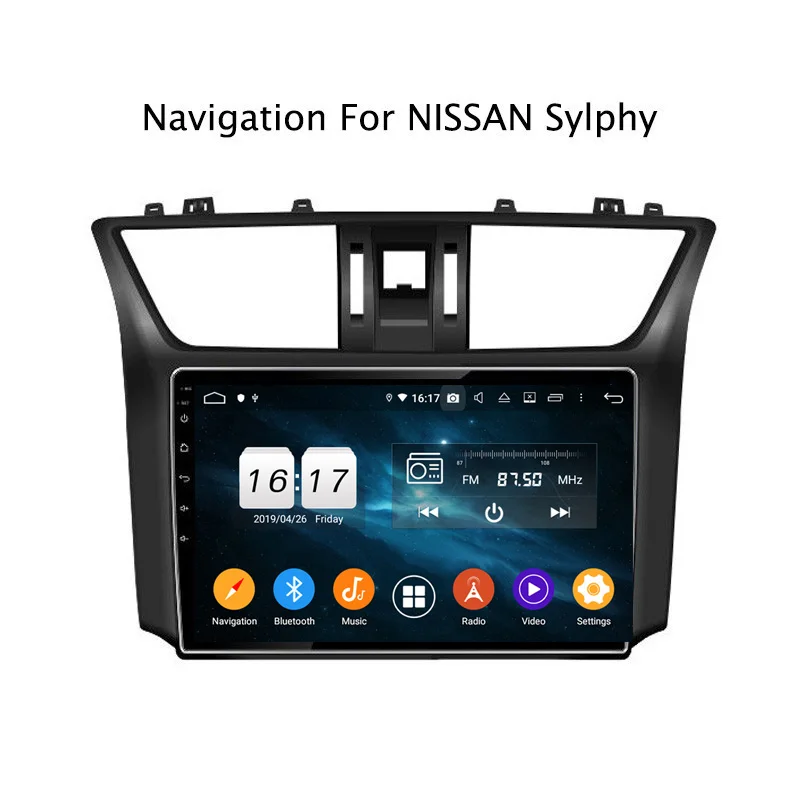 Top 10.1" 4G RAM 32G ROM Octa Core Android 9.0 Car GPS For Nissan Sylphy 2012 2013 2014 2015 2016 2017 2018 2