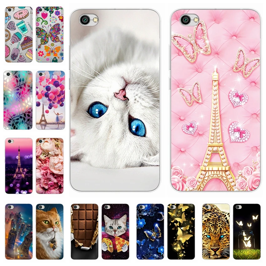 Silicone Cover For Xiaomi Redmi note5a note 5a Case 5.5' Printing Animal Cases for Xiao mi Xiomi 5 a Phone |