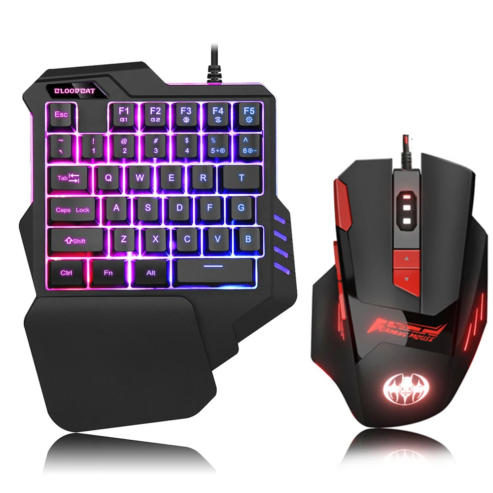 

Keyboard Mouse Combos Ergonomic LED Backlight Gaming USB Wired Mouse Keyboard Set Gamer Laptop Computer Mouse For Home Gamer