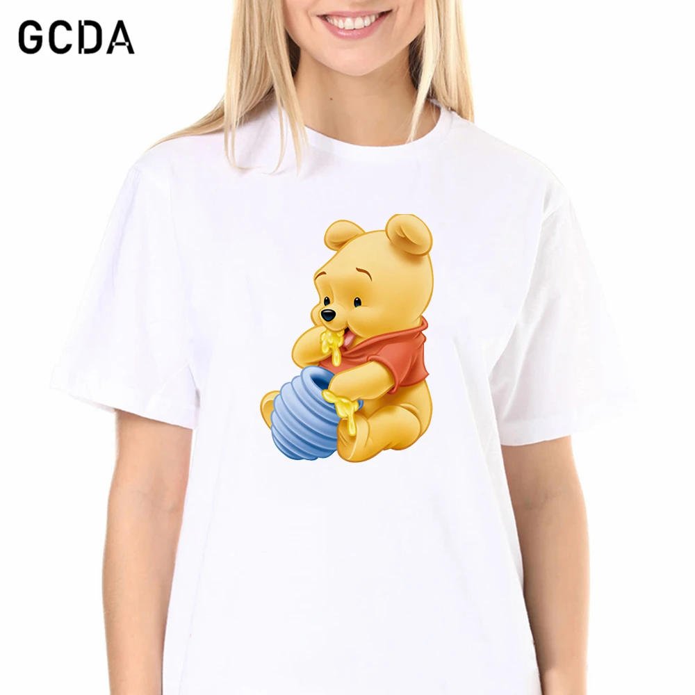 Pooh Harajuku T shirt Ladies Pooh Bear 