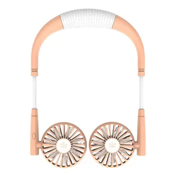 

1Set USB Rechargeable Hands-free Hanging Neck Fan 3 Speed Adjustable Air Cooler