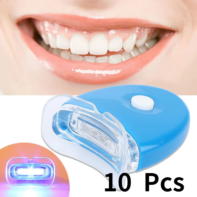 Dental Teeth Whitening Bleaching Laser Built-in 5 LEDs Lights Accelerator Light Mini LED Lamp 10Pcs | Красота и здоровье