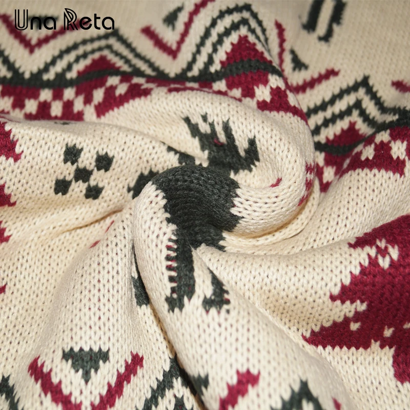 Una Reta, Рождественский мужской свитер, новинка, Осень-зима, Повседневный пуловер с принтом, Harajuku, мужской свитер, Свободный Мужской свитер