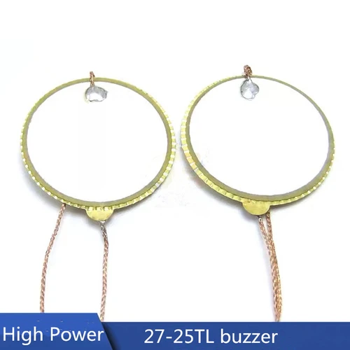 압전 세라믹 양면 버저 초음파 경적 알람 벨로우즈, 피에조 세라믹 고출력, 27mm-25TL, 27-25TL, 2 개/로트 3