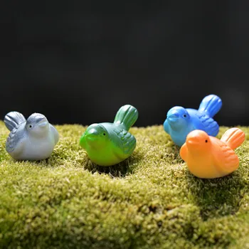 

Mini Bird Coloured Morning Simulation Doll Sparrow Swallow DIY Figurine Crafts Figure Ornament Miniatures Home Garden