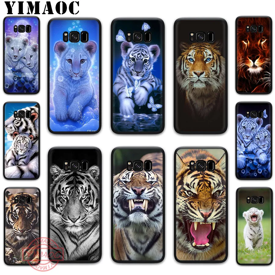 Мягкий чехол YIMAOC с изображением тигра для Samsung S20 Ultra S10 S9 S8 S6 S7 Edge Note 8 9 10 Lite Plus |