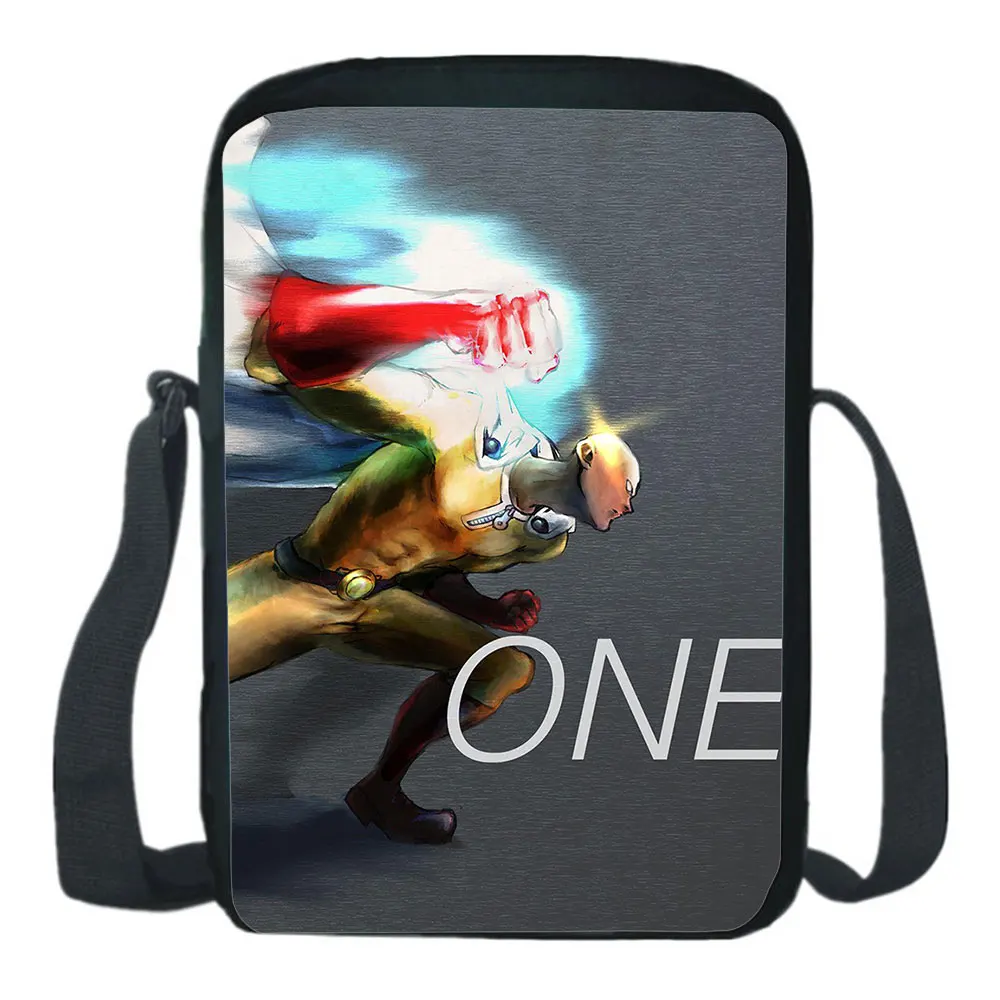 One Punch Man Messenger Bag Anime Cosplay The Single Shoulder Bag Fashion Unisex Student Backpack Saitama Genos Crossbody