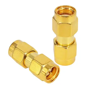 

(100 pcs/lot) RP SMA Plug RF Coaxial Adapter Goldplated SMA plug to RP SMA Plug Female Pin Connector Adaptor