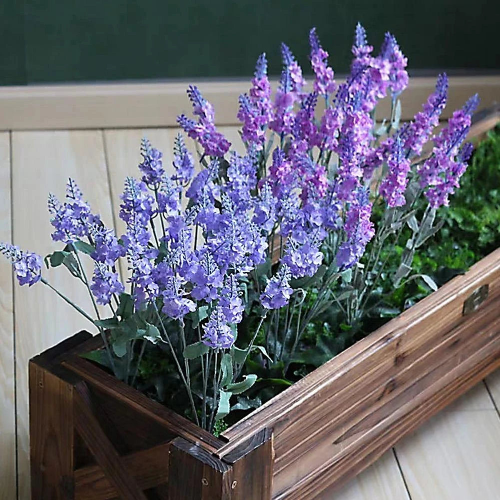 Planta de lavanda Artificial para interior, flores artificiales de plástico  de Color brillante con textura transparente|Flores artificiales y secas| -  AliExpress