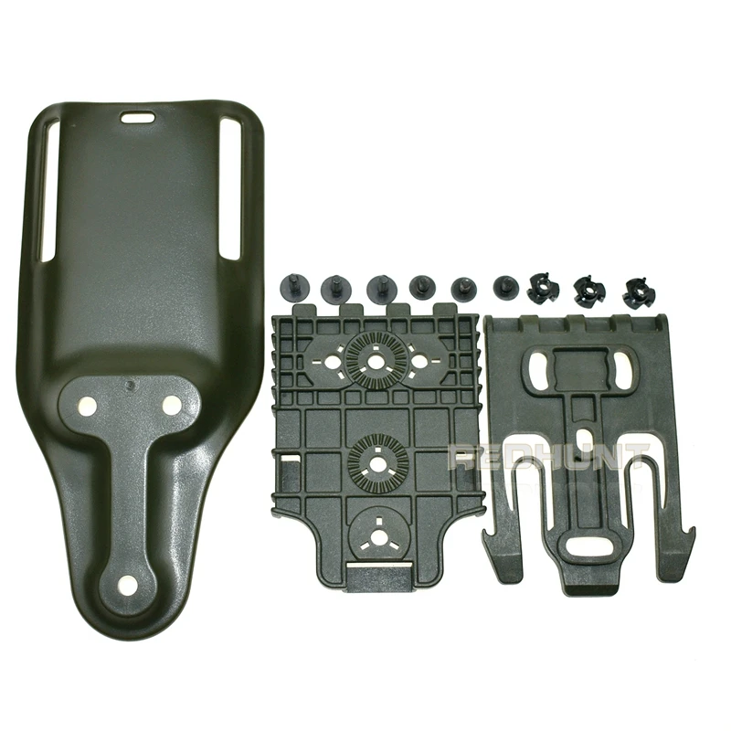 Gun Hoster Accessories Mid-Ride Belt Loop Adapter Mid-Ride Drop Low-Ride Universal Belt Quick Locking Kit