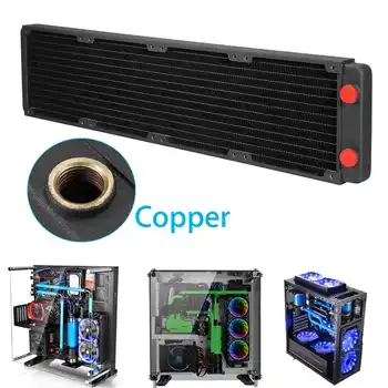 

480mm 12 Tubes Copper G1/4 Thread Water Cooling Row Computer Water Cooling Radiator CPU Liquid Water Heatsink