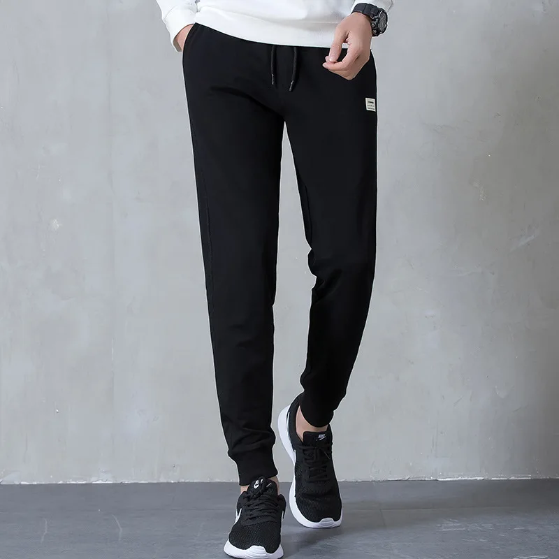 

Men Fashion Casual Pants Spring And Summer New Products Sports Single Pants Tight Feet Pants Teenager Large Size Gymnastic Pants